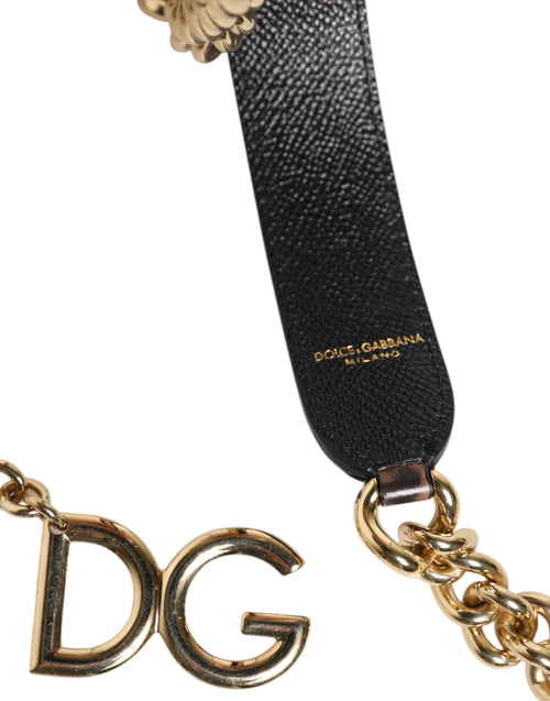 Dolce & Gabbana Brown Leopard Gold Brass Chain Accessory Shoulder Strap - ClickThatClicks 