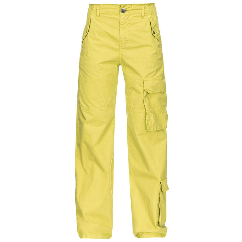 PINKO Green Cotton Women Cargo Pant