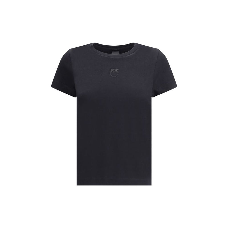PINKO Black Cotton T-Shirt