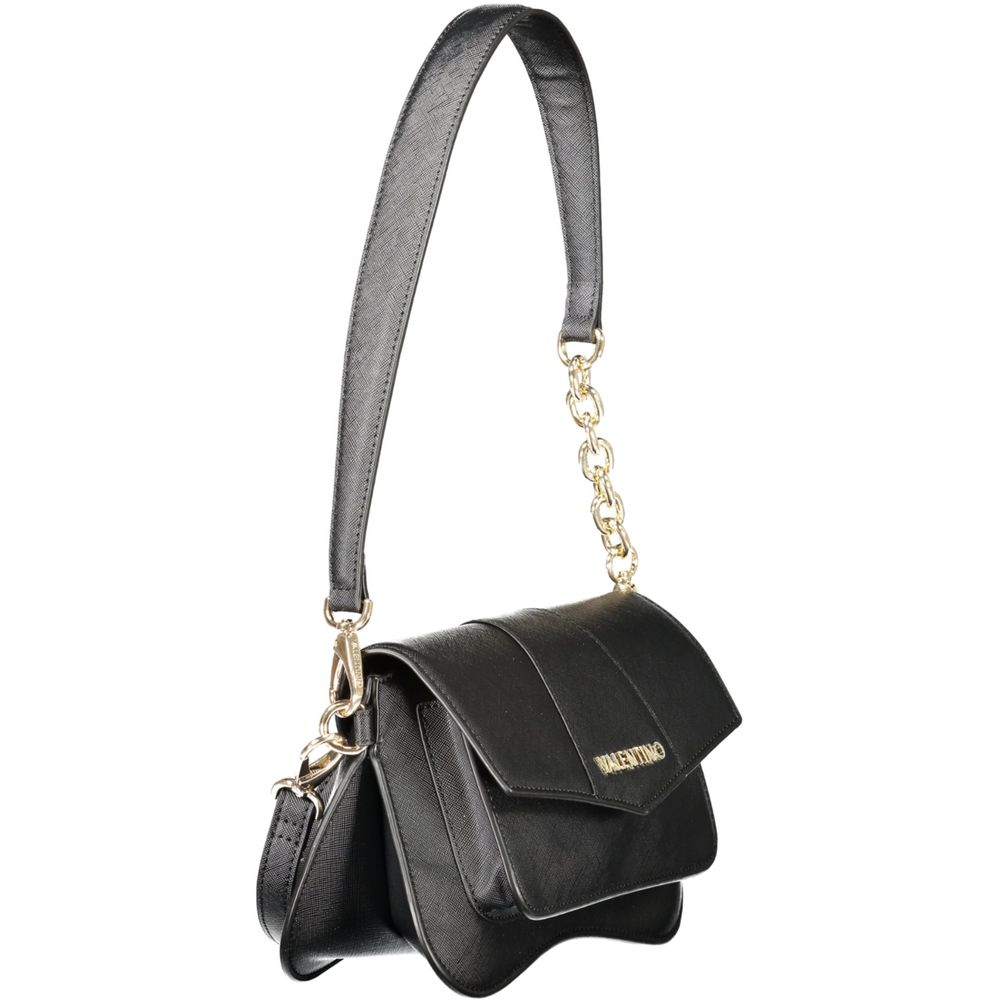 Mario Valentino Black Polyurethane Women Handbag - ClickThatClicks 