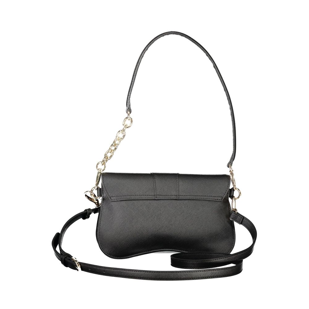 Mario Valentino Black Polyurethane Women Handbag - ClickThatClicks 