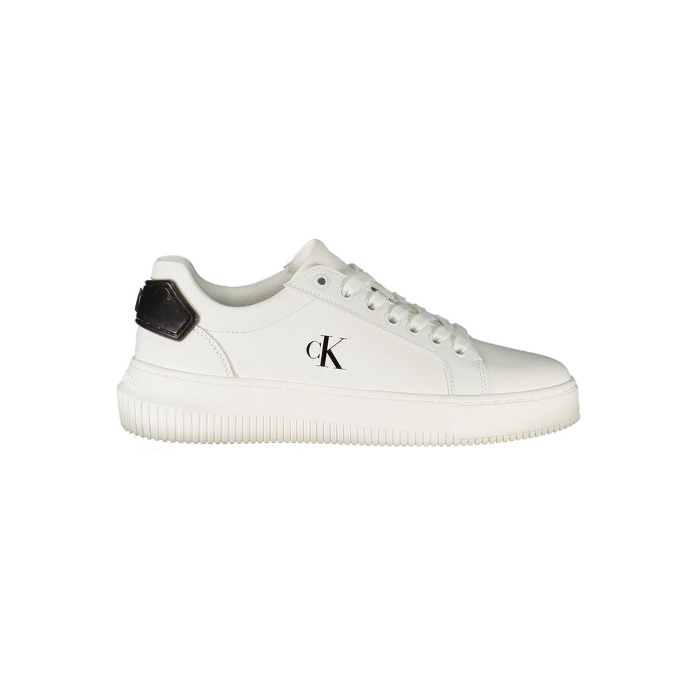 Calvin Klein Bianco Polyurethane Women Sneaker - ClickThatClicks 