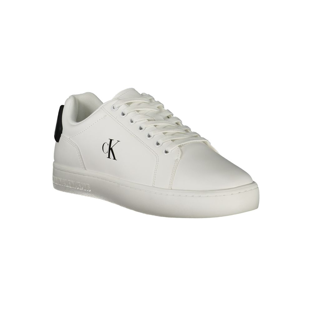 Calvin Klein Bianco Poliuretano Men Sneaker - ClickThatClicks 