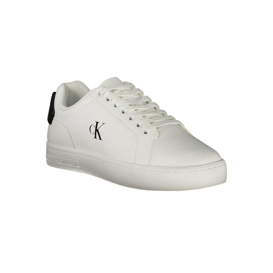 Calvin Klein Bianco Poliuretano Men Sneaker - ClickThatClicks 