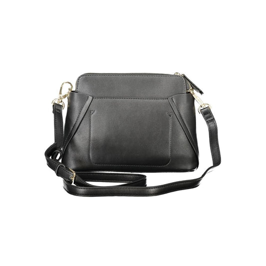 Mario Valentino Nero Polyurethane Women Shoulder Bag - ClickThatClicks 