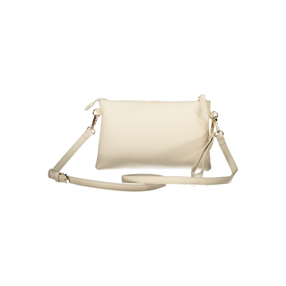 Mario Valentino Beige Polyurethane Women Handbag - ClickThatClicks 