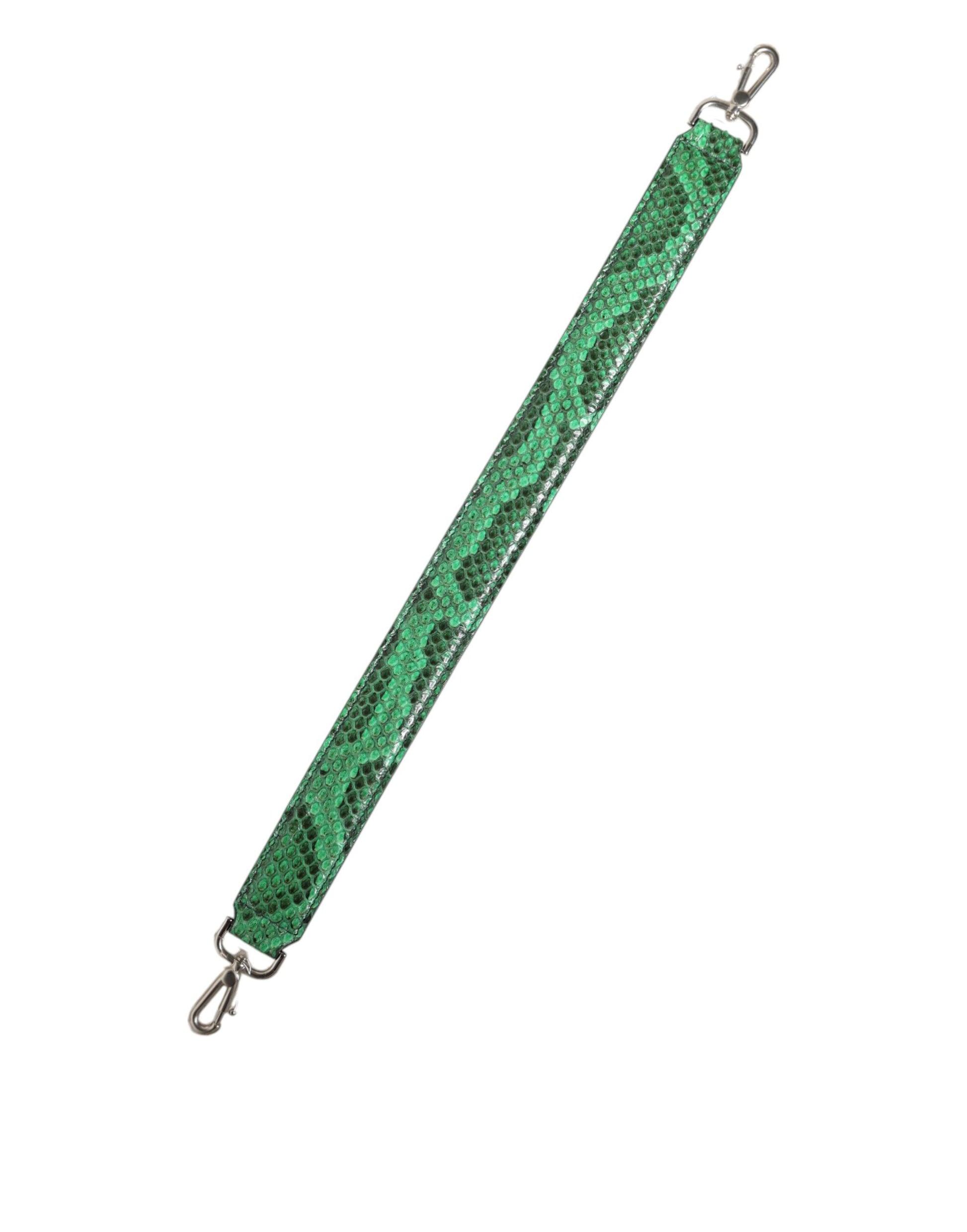Dolce & Gabbana Black Green Exotic Leather Bag Shoulder Strap - ClickThatClicks 