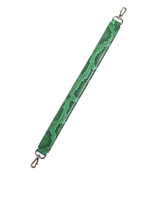 Dolce & Gabbana Black Green Exotic Leather Bag Shoulder Strap - ClickThatClicks 
