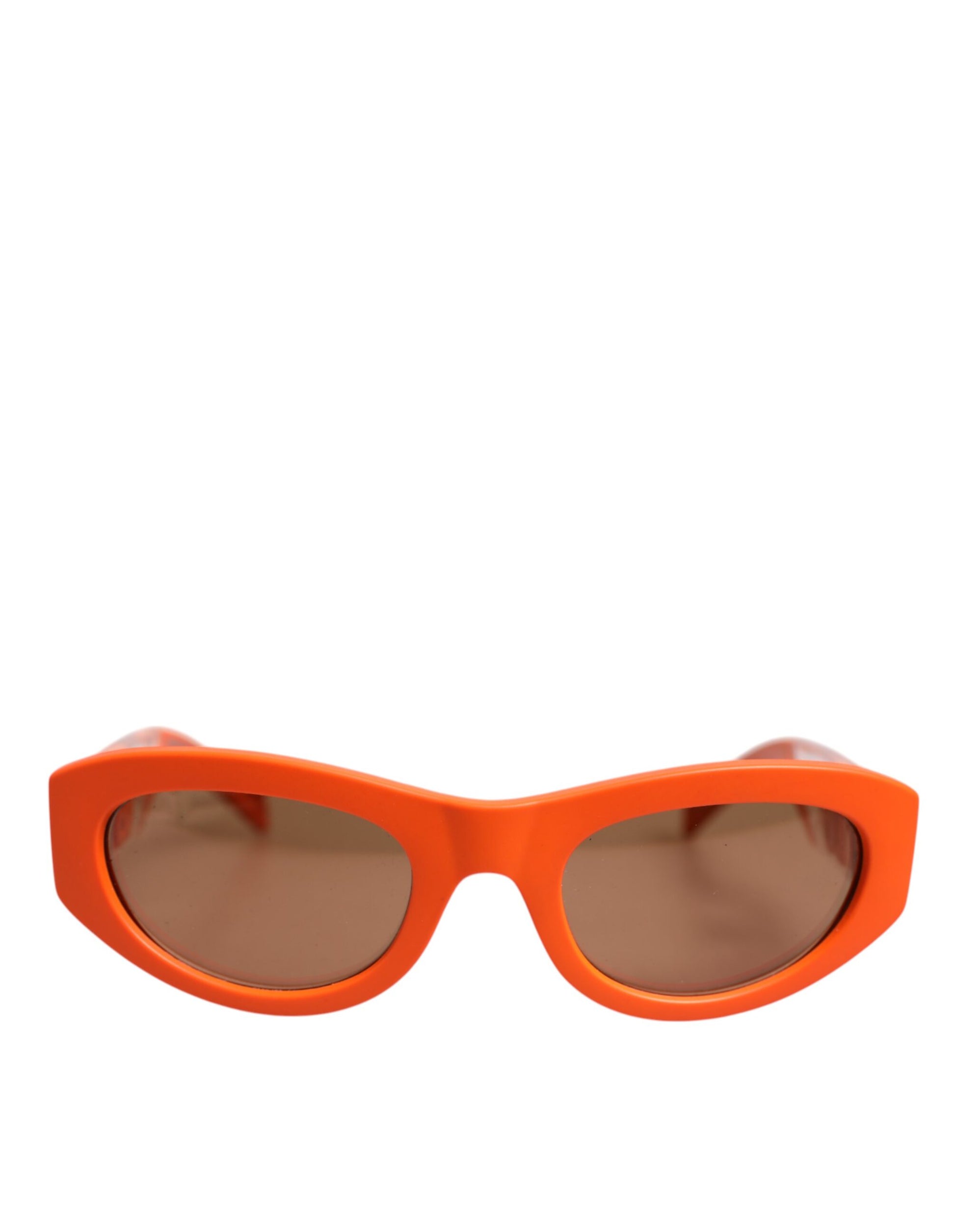 Dolce & Gabbana Orange Reborn To Live Oval Frame Logo Eyewear Sunglasses - ClickThatClicks 