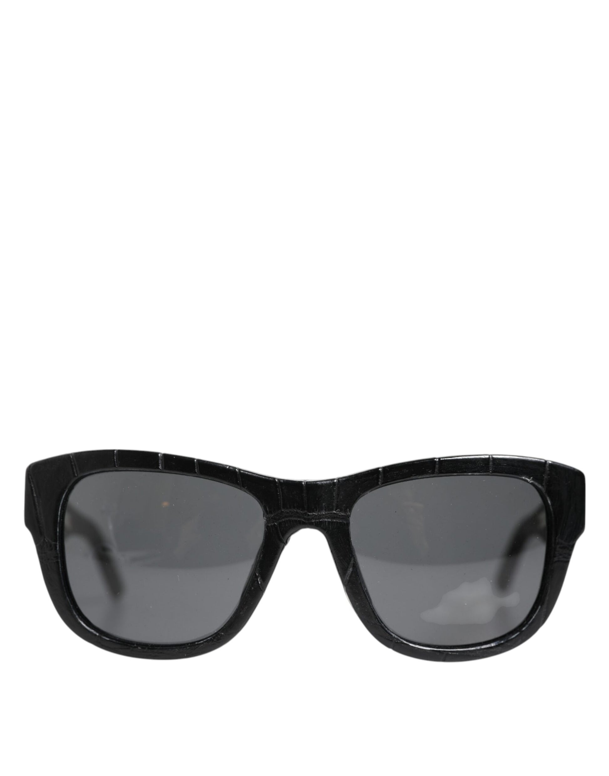 Dolce & Gabbana Black Leather Frame DG4177 Tinted Lens Sunglasses - ClickThatClicks 