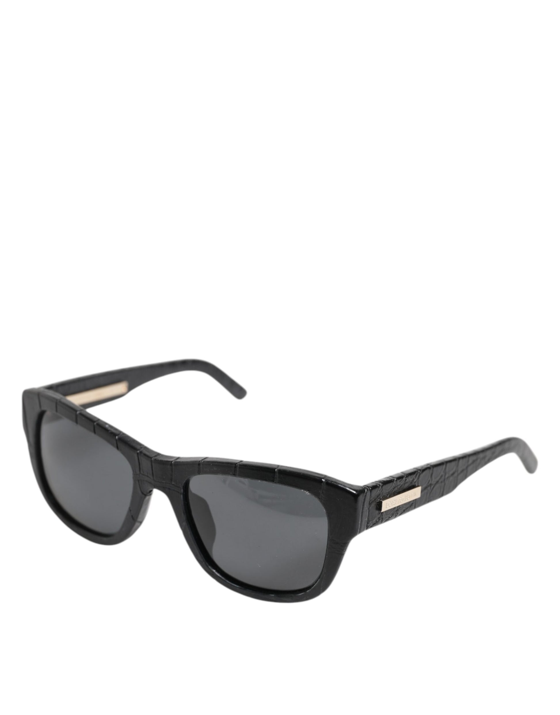 Dolce & Gabbana Black Leather Frame DG4177 Tinted Lens Sunglasses - ClickThatClicks 