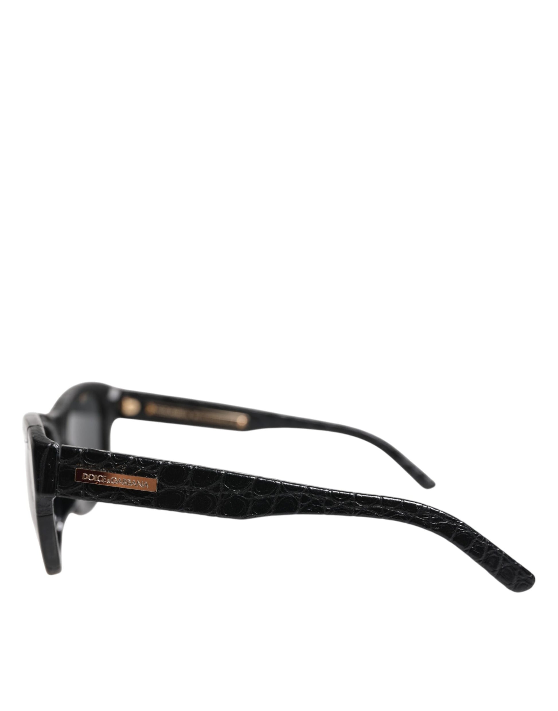 Dolce & Gabbana Black Leather Frame DG4177 Tinted Lens Sunglasses - ClickThatClicks 