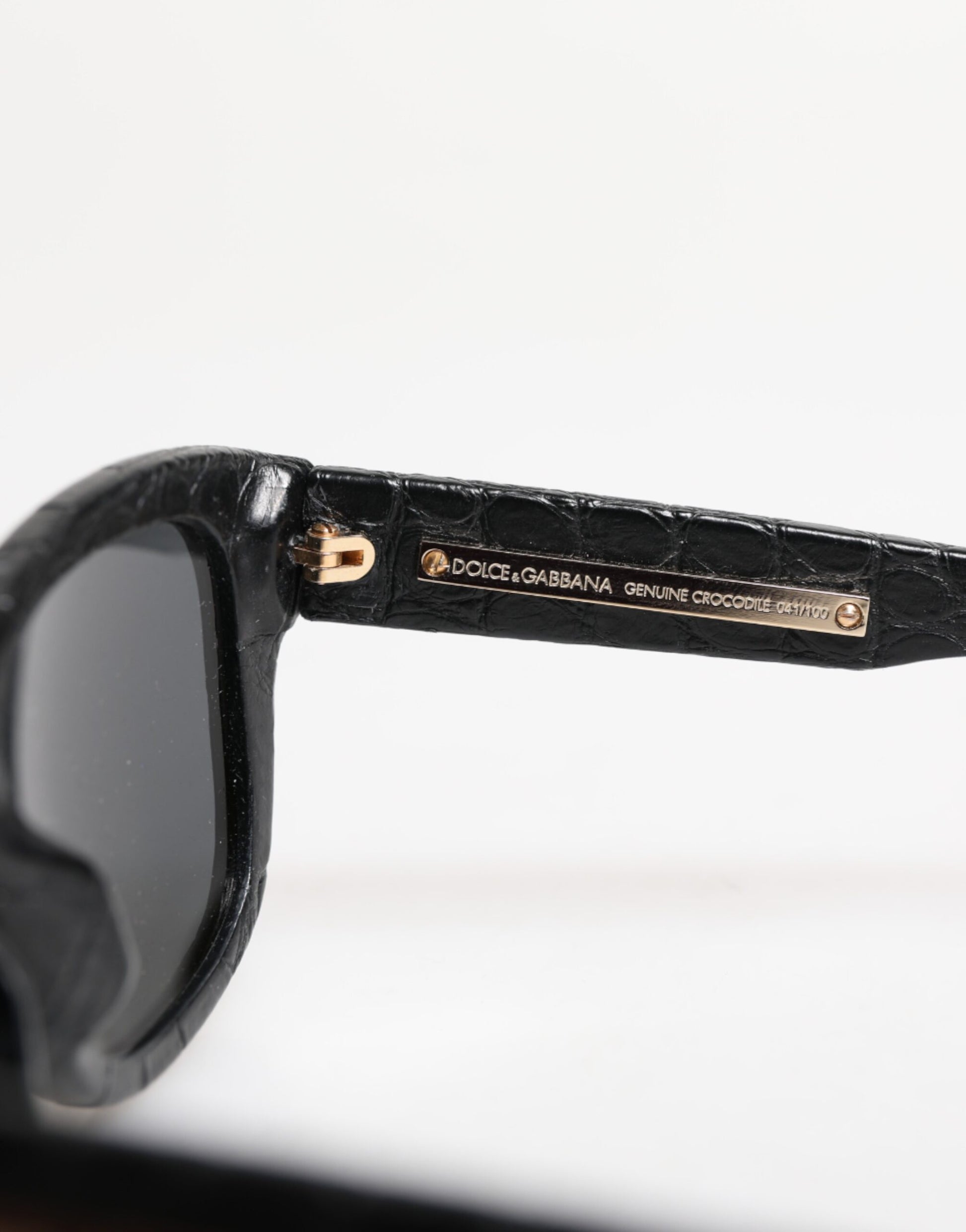 Dolce & Gabbana Black Leather Frame DG4177 Tinted Lens Sunglasses - ClickThatClicks 