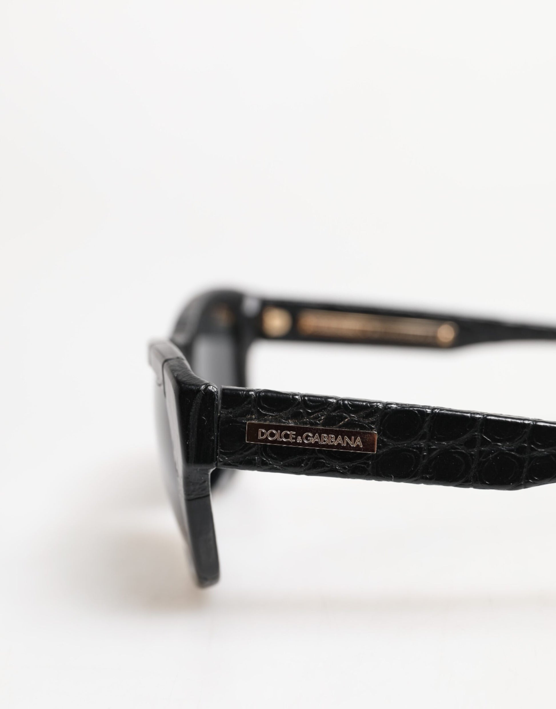 Dolce & Gabbana Black Leather Frame DG4177 Tinted Lens Sunglasses - ClickThatClicks 