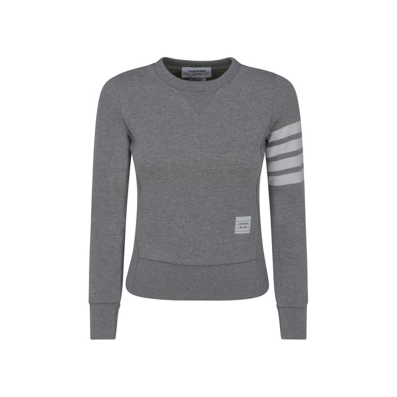 Thom Browne Gray Cotton Sweatshirt