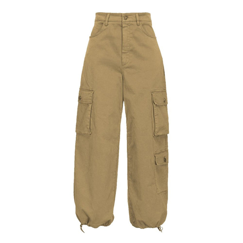 PINKO Beige Cotton Women Cargo Pant