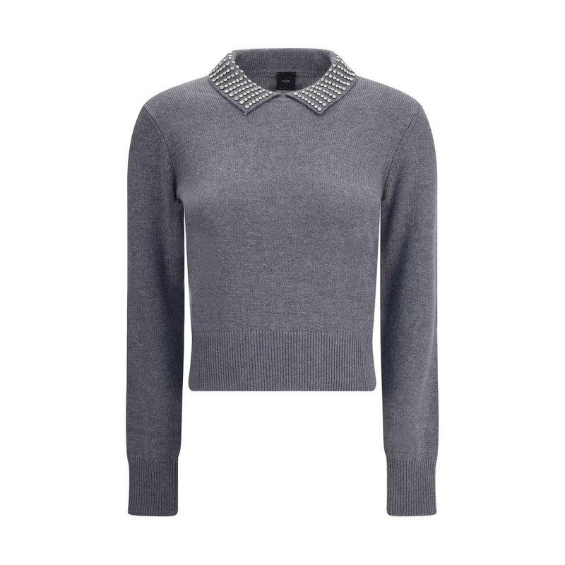 PINKO Gray Nylon Sweatshirt