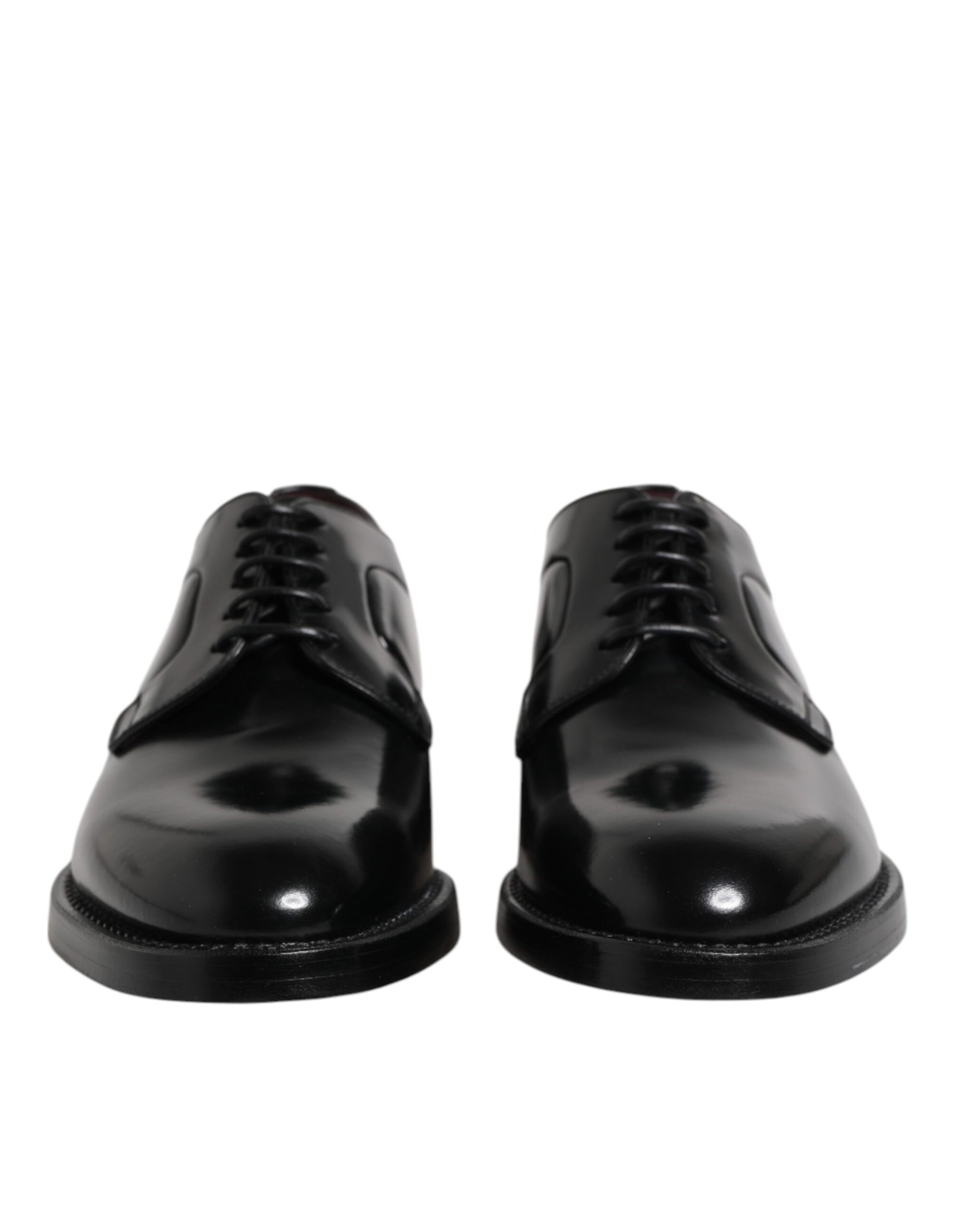 Dolce & Gabbana Black Calf Leather Lace Up Dress Derby Shoes - ClickThatClicks 