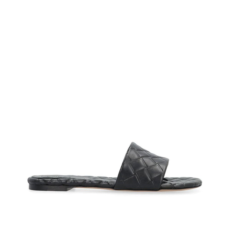 Bottega Veneta Black Lamb Leather Mules