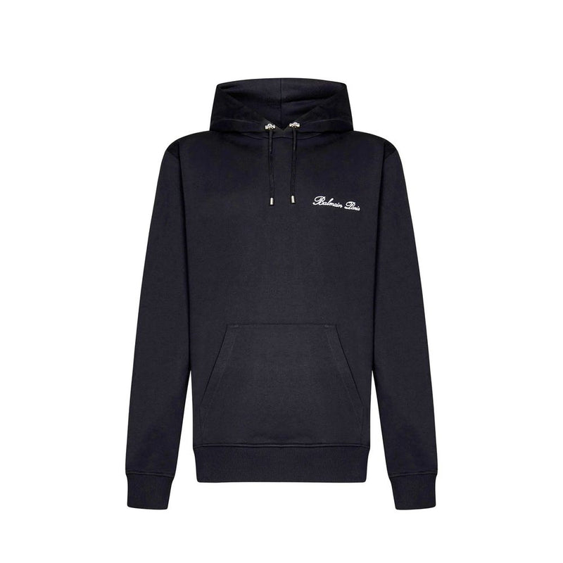 Balmain Black Cotton Sweatshirt
