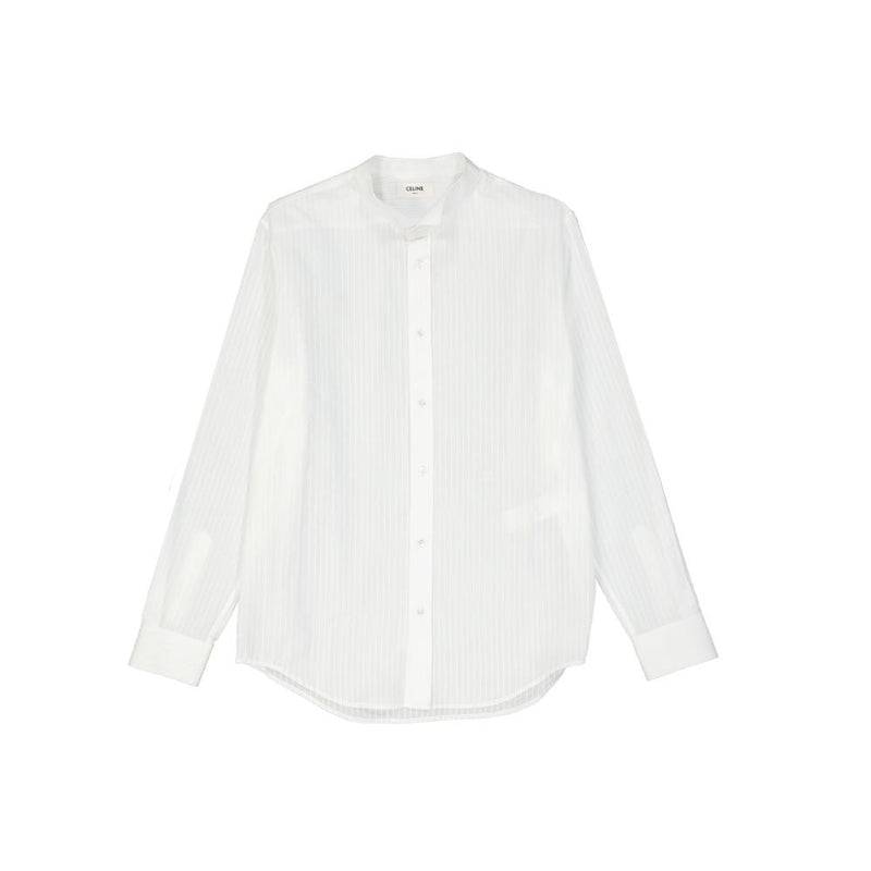 Celine White Cotton Dress Shirt