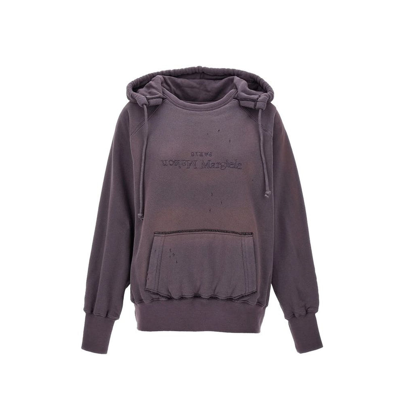 Maison Margiela Purple Cotton Sweatshirt