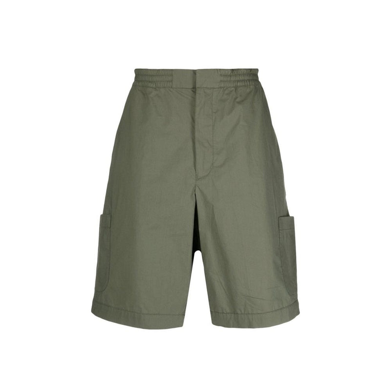 Ambush Green Cotton Bermuda Shorts