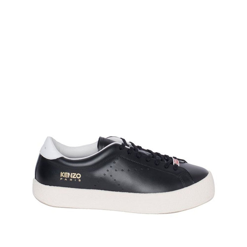 Kenzo Black Calfskin Low Top Sneakers