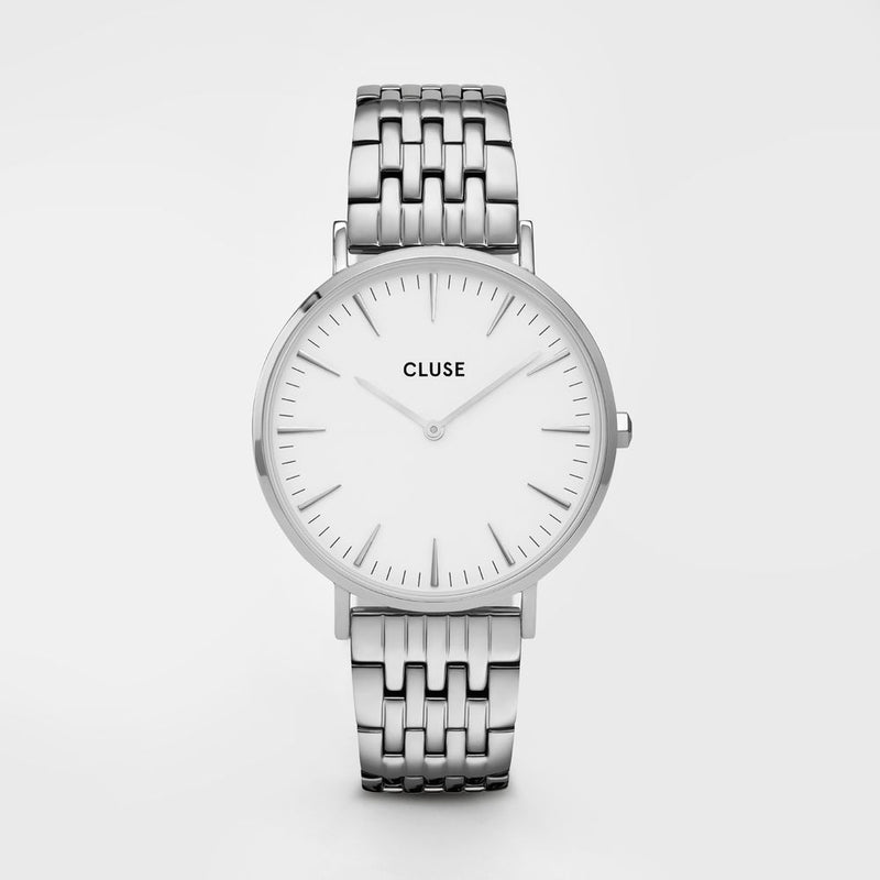 Cluse Silver Stainless Steel Dress Watch