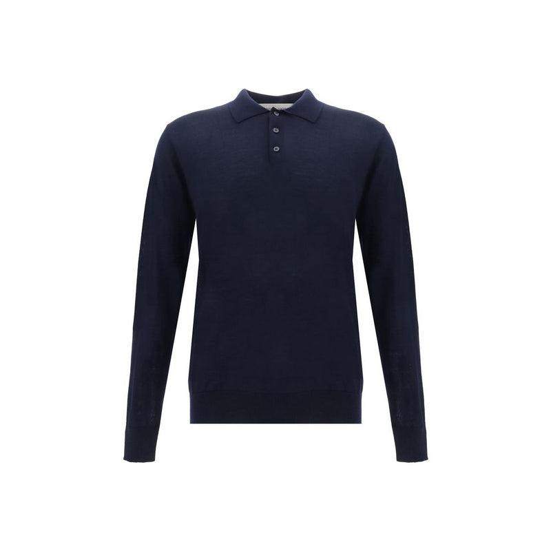 Golden Goose Blue Fleece Wool Shirt