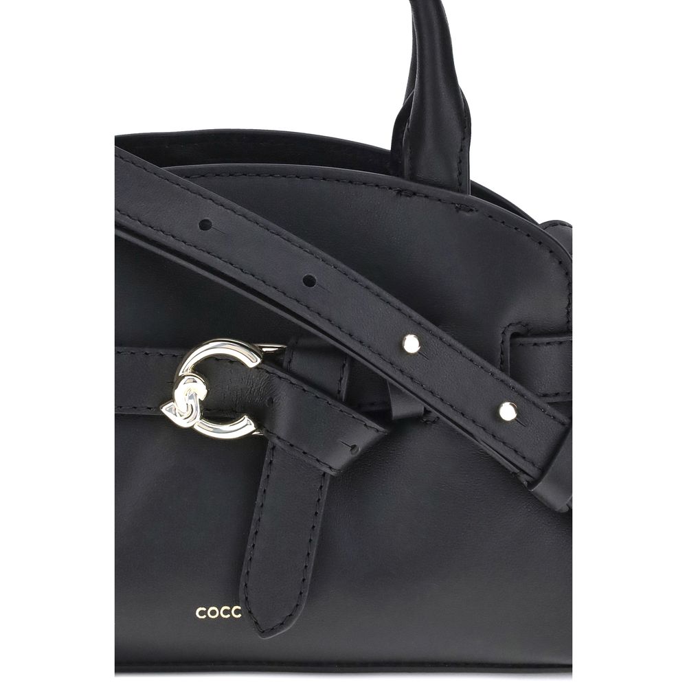 Coccinelle Black Calf Leather Bos Taurus Handbag - ClickThatClicks 