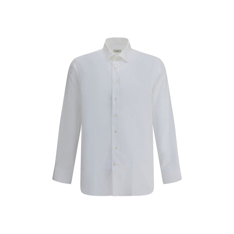 Etro White Cotton Dress Shirt