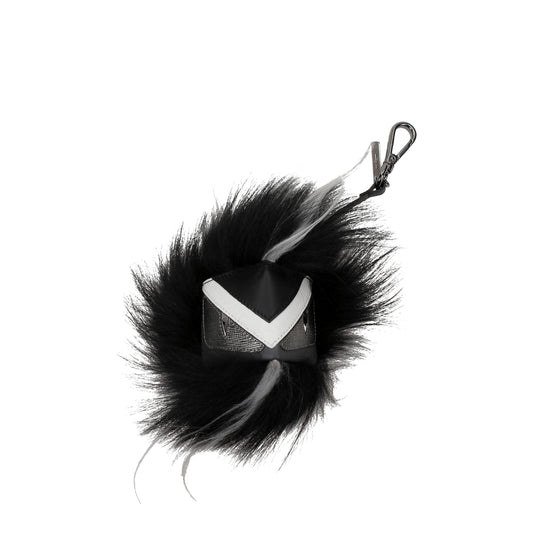 Fendi Black Leather Keychain - ClickThatClicks 