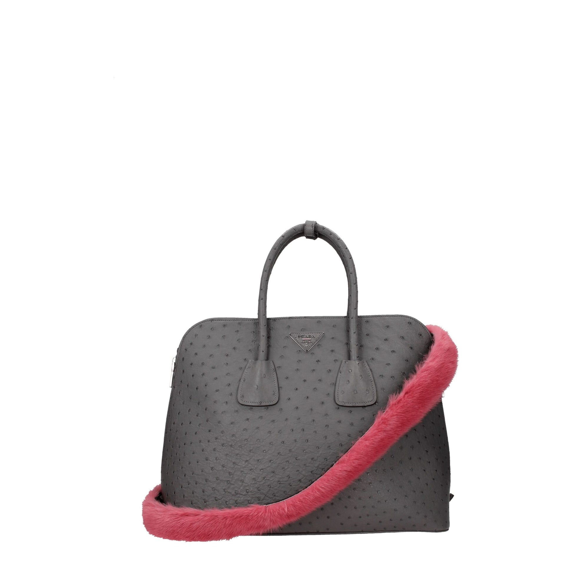 Prada Pink Fur Shoulder Bag - ClickThatClicks 