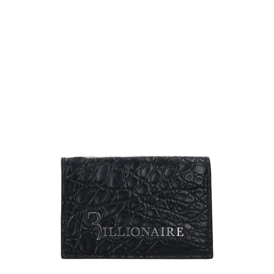 Billionaire Italian Couture Blue Crocodile Cardholder - ClickThatClicks 