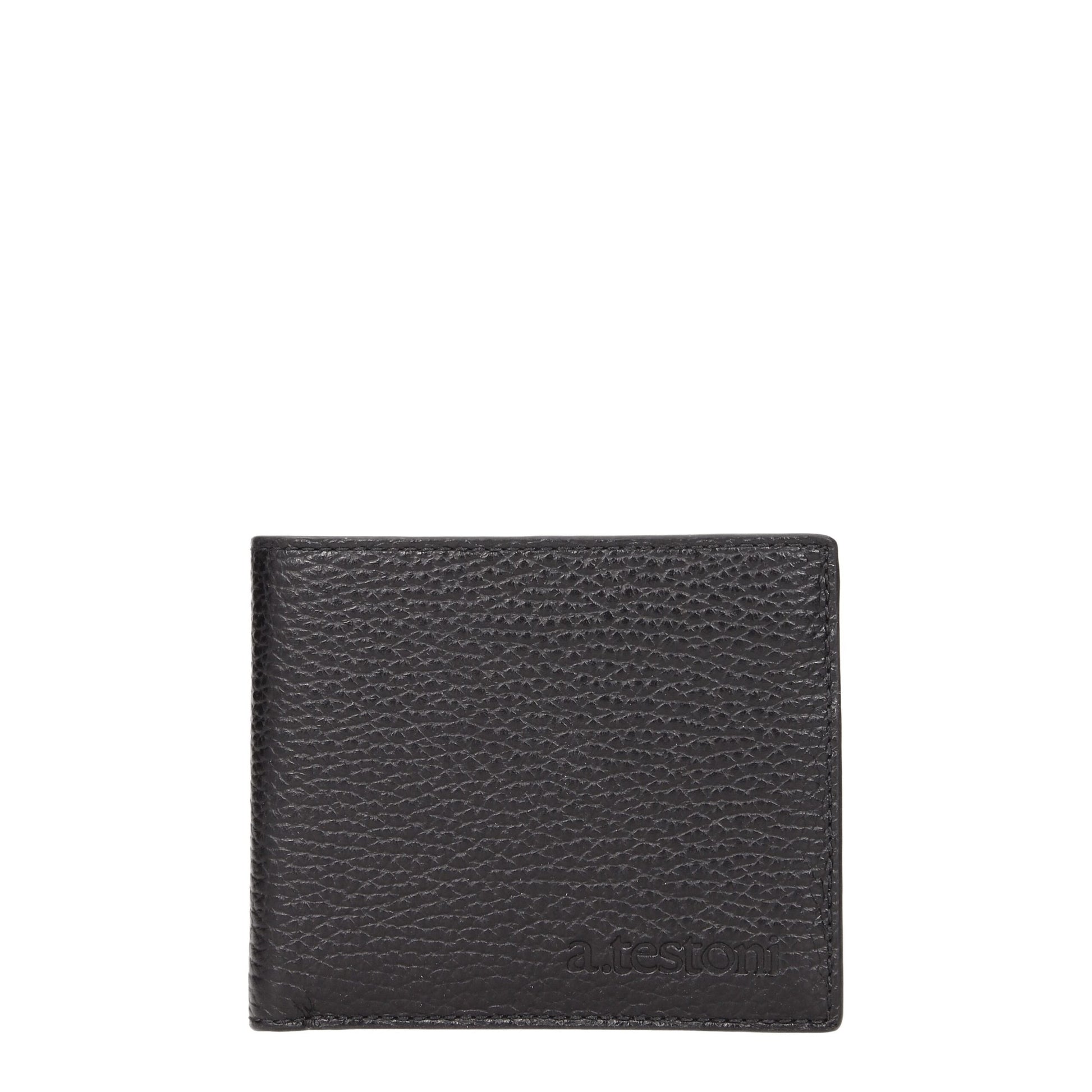 Testoni Black Leather Wallet - ClickThatClicks 