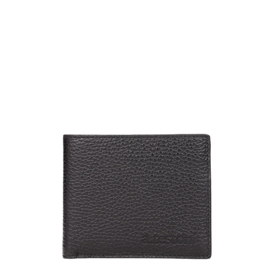 Testoni Black Leather Wallet - ClickThatClicks 