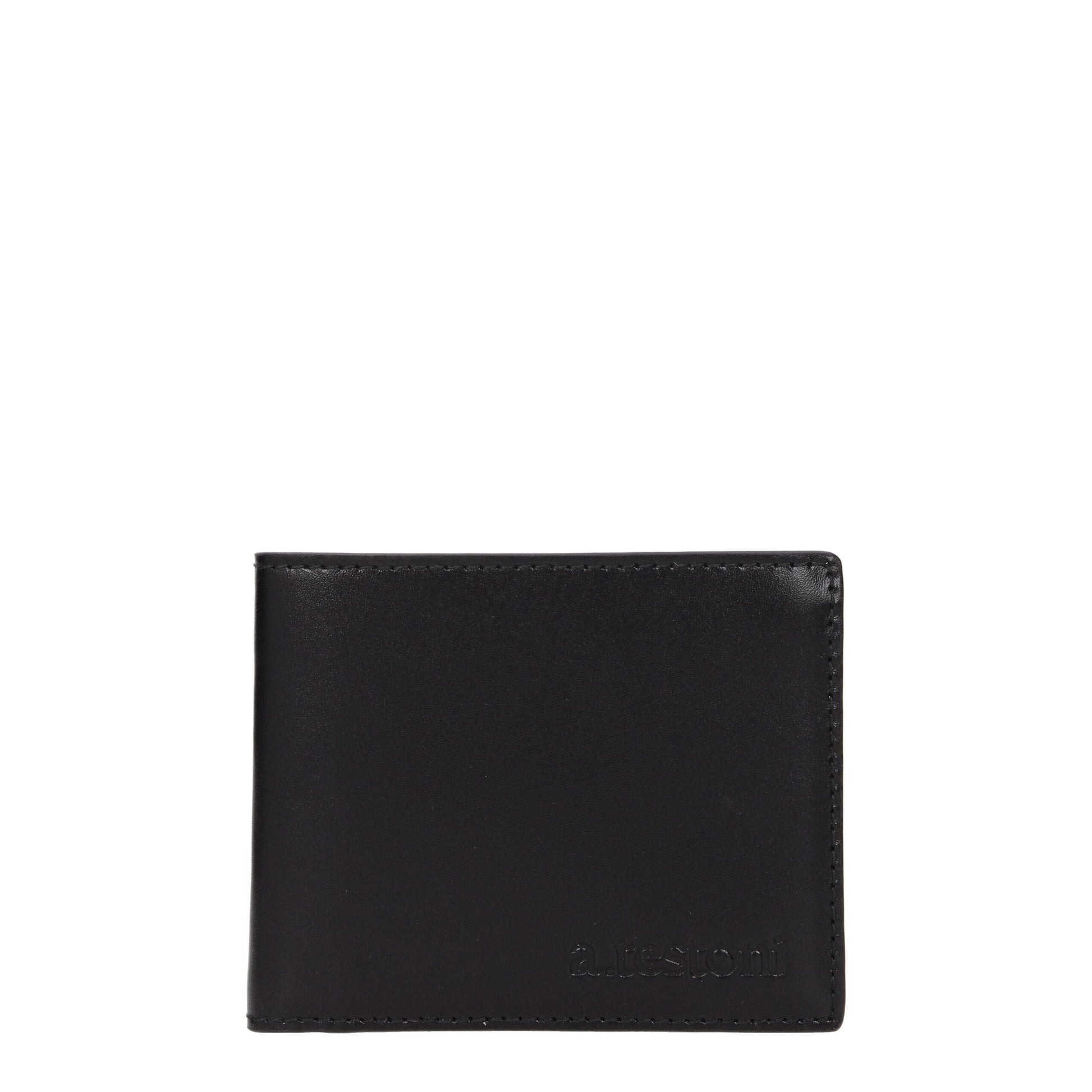 Testoni Black Leather Wallet - ClickThatClicks 