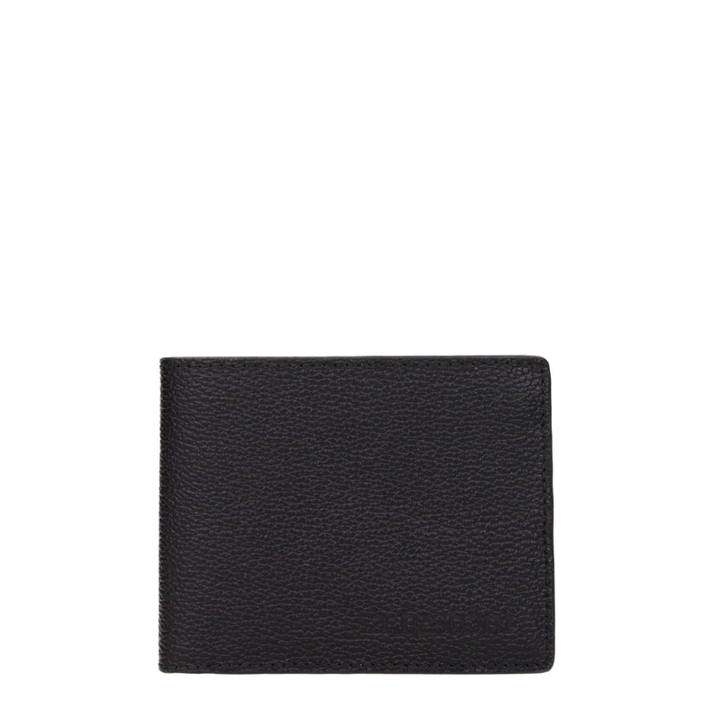 Testoni Black Leather Wallet