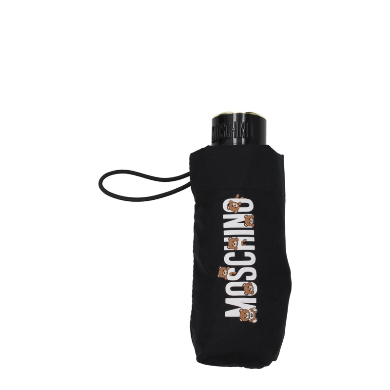 Moschino Black Polyester Umbrella