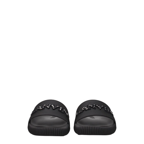 Lanvin Black Cotton Slippers - ClickThatClicks 