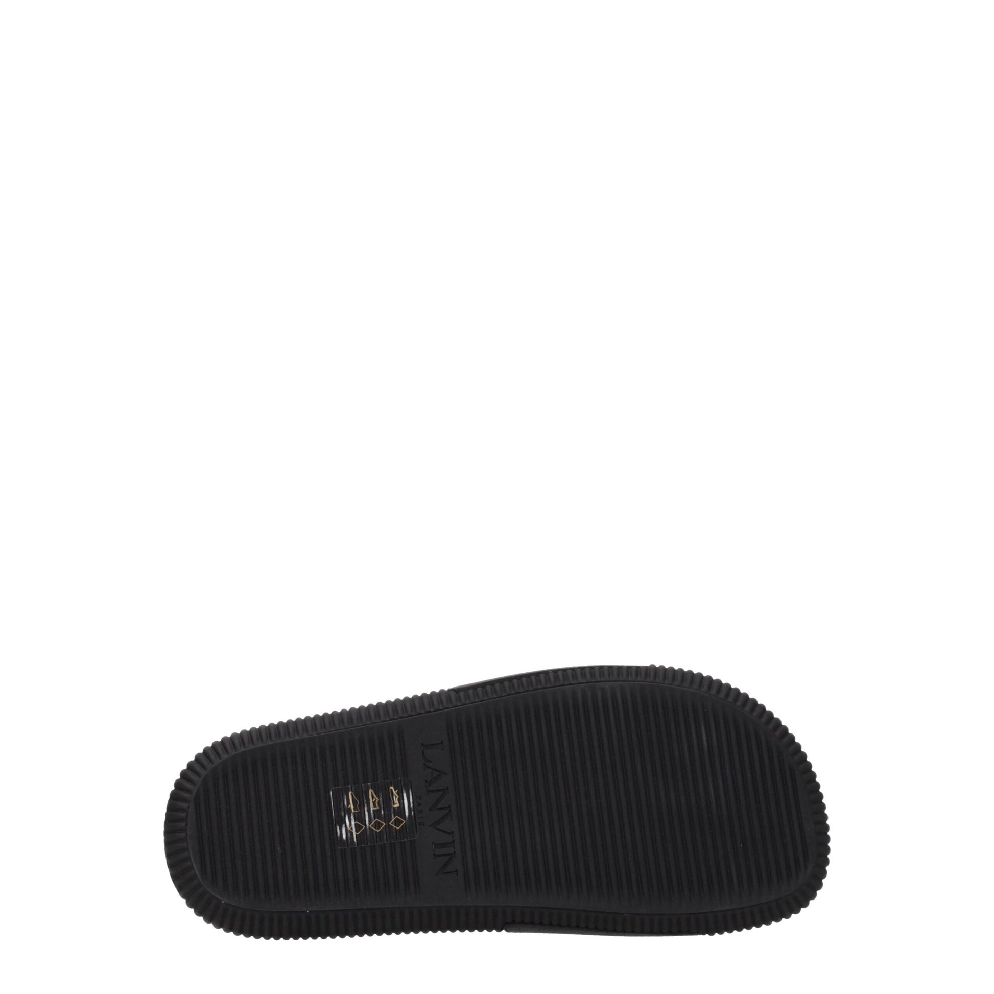 Lanvin Black Cotton Slippers - ClickThatClicks 
