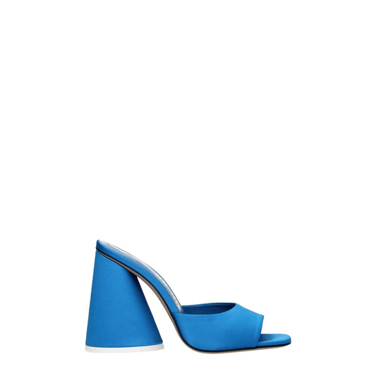 The Attico Light Blue Satin Platform Sandals - ClickThatClicks 