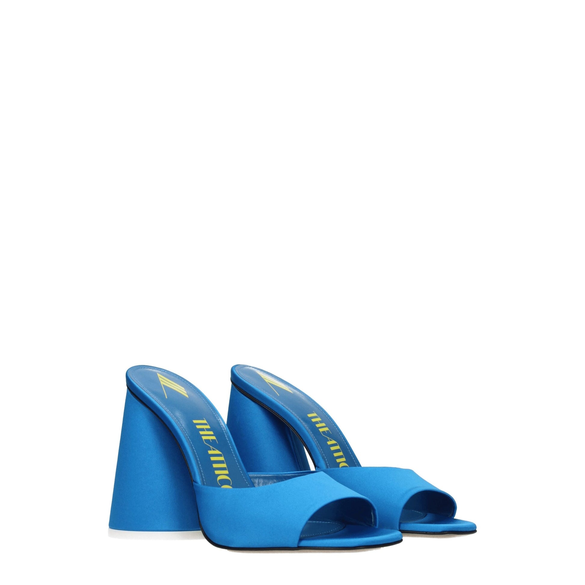 The Attico Light Blue Satin Platform Sandals - ClickThatClicks 