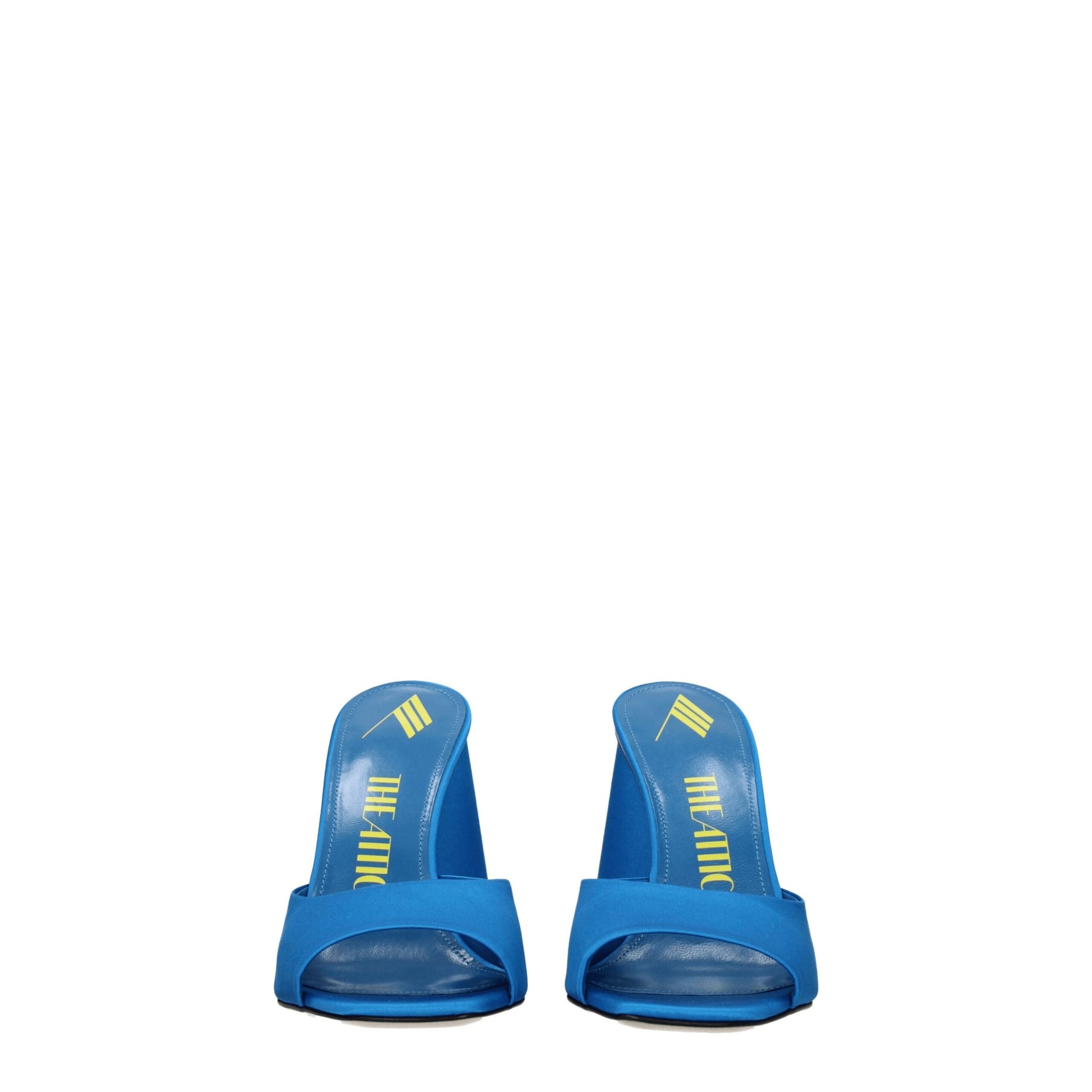 The Attico Light Blue Satin Platform Sandals - ClickThatClicks 