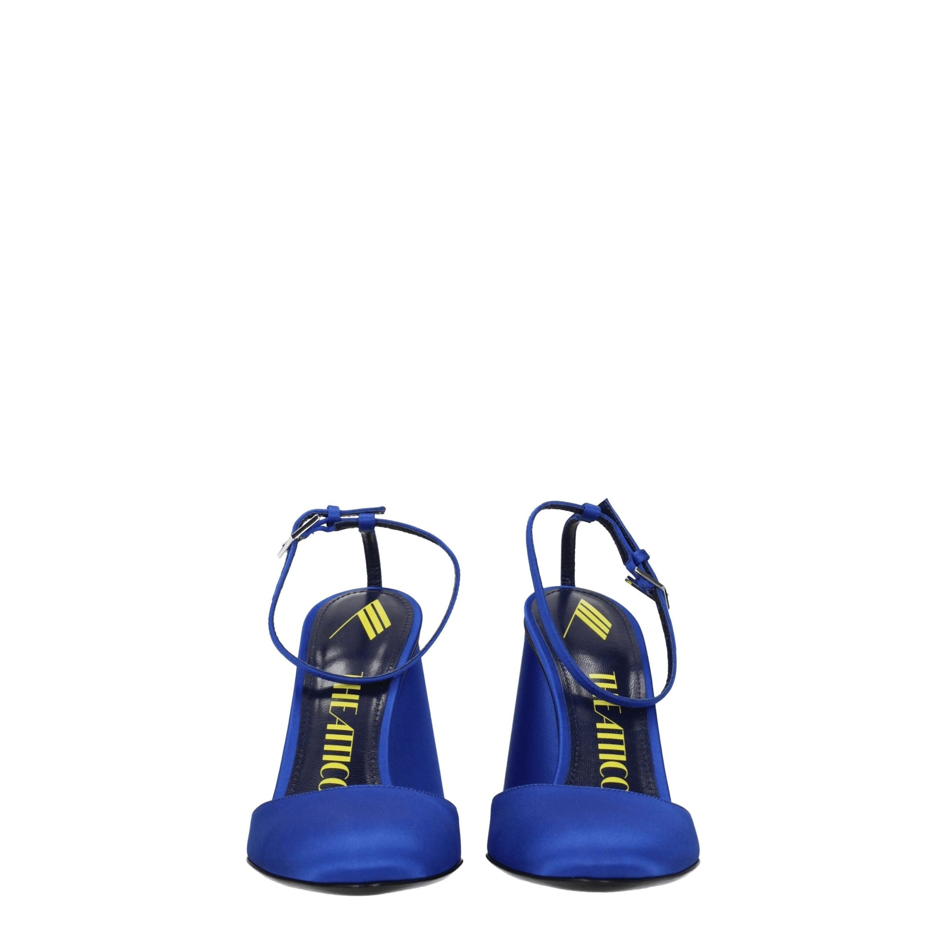 The Attico Blue Satin Platform Sandals - ClickThatClicks 