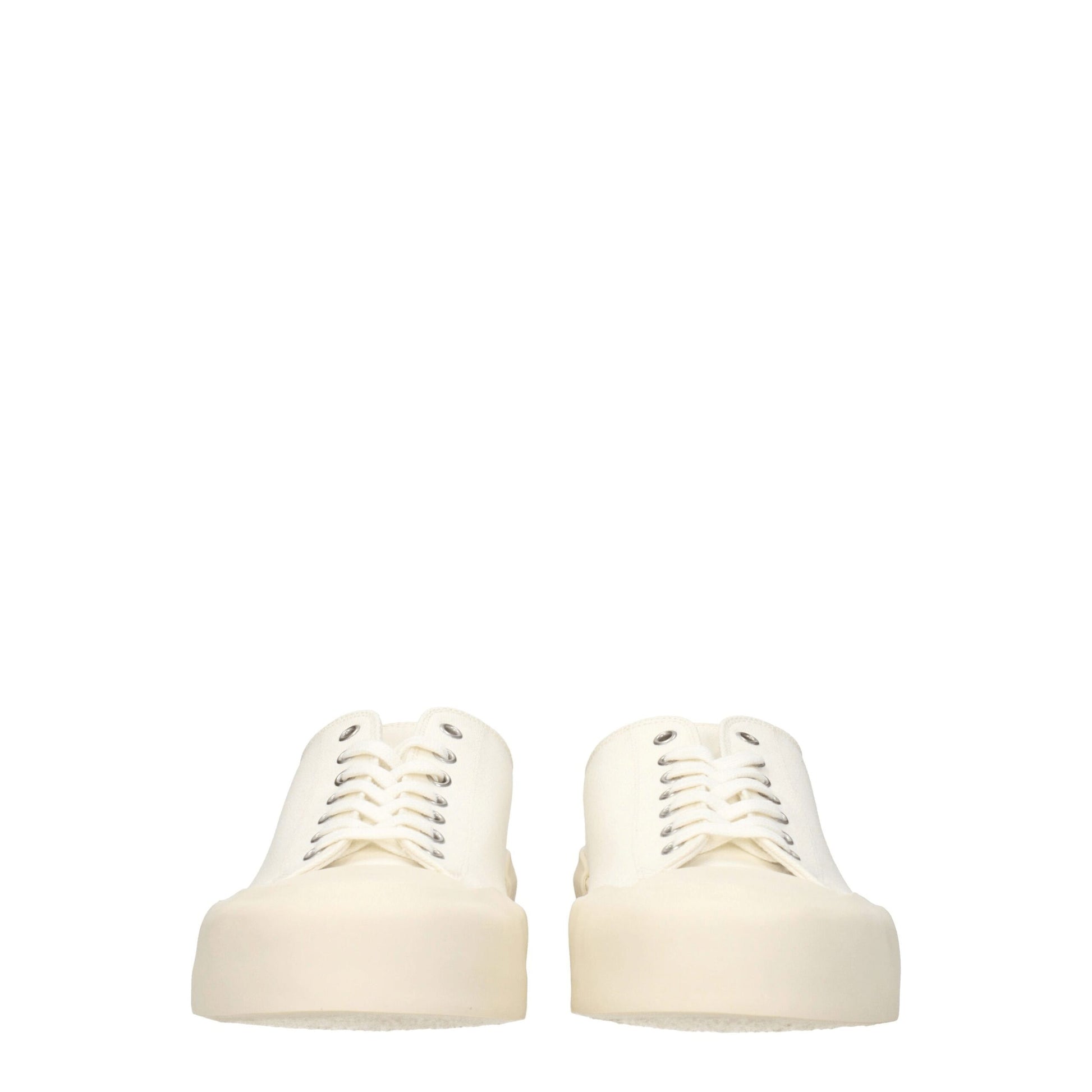 Jil Sander Beige Fabric Low Top Sneakers - ClickThatClicks 