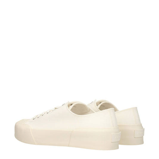 Jil Sander Beige Fabric Low Top Sneakers - ClickThatClicks 