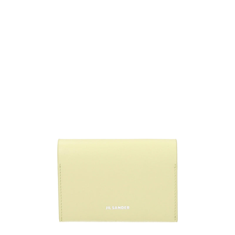 Jil Sander Yellow Leather Cardholder