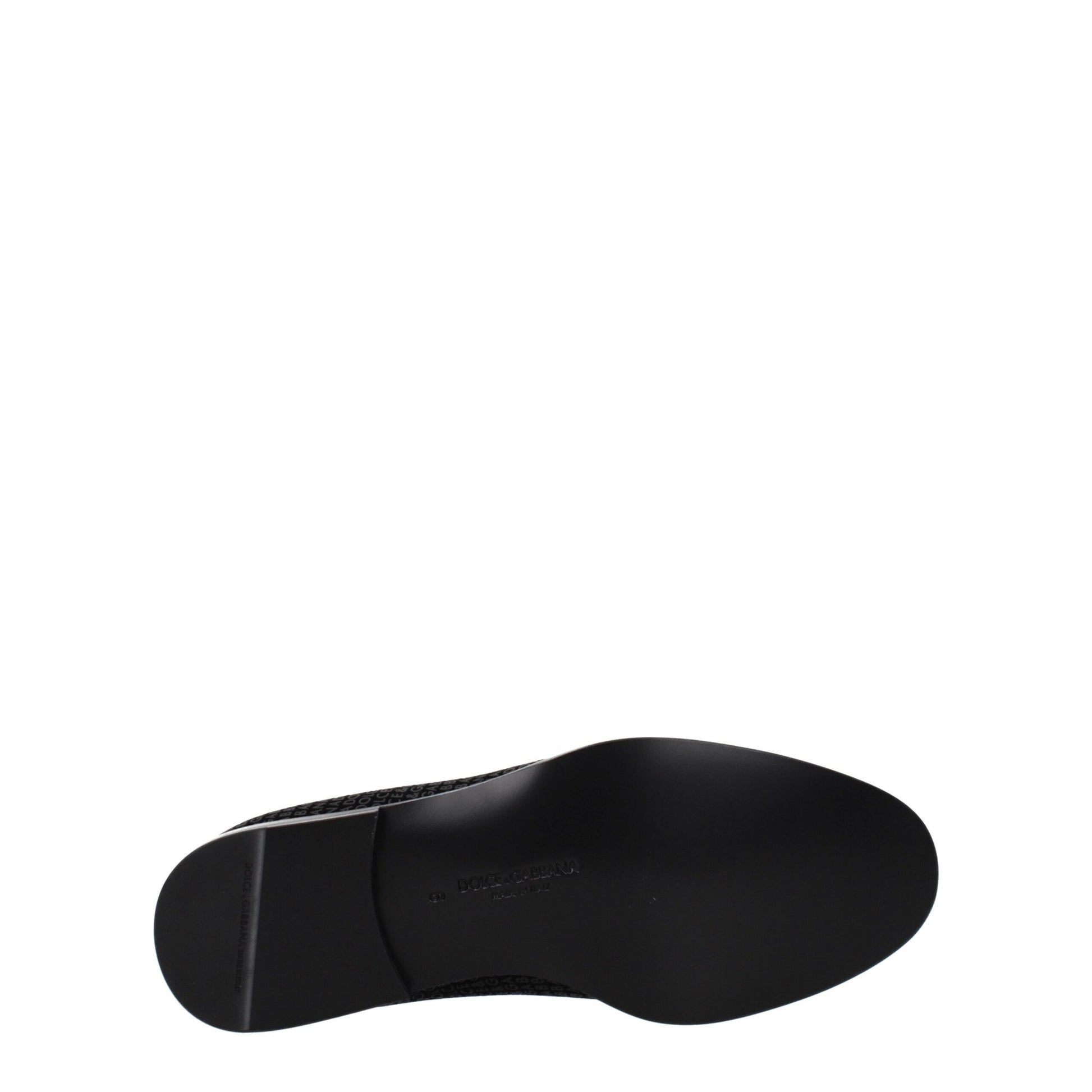 Dolce & Gabbana Black Velvet Slip-On Loafers - ClickThatClicks 